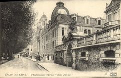 VINTAGE POSTCARD Greoux Hydrotherapy Les Bains Hydropathic establishment Baths of Evian
