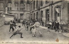 CPA Escrime Bar le Duc L'Union Populaire Lecon d'escrime 