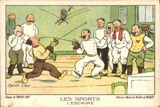CPA Escrime Marcel Capy Alcool de Menthe Ricqles 