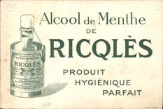 CPA Escrime Marcel Capy Alcool de Menthe Ricqles