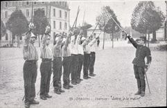 CPA Escrime Dragons Exercice Sabre a la main 