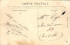 VINTAGE POSTCARD Boat Steamer Fabre Line Marseilles