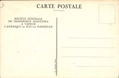 VINTAGE POSTCARD Bateau Steamer SGTM Cabine of 1st class has 2 places