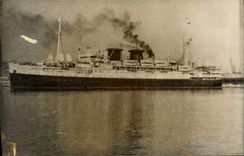 CARTE PHOTO Bateau Paquebot 