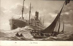 VINTAGE POSTCARD Boat Steamer the pilot