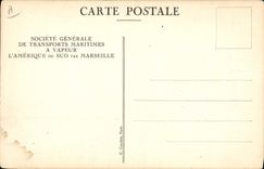 CPA Bateau Paquebot SGTM Paquebot de 1ere classe a une place 