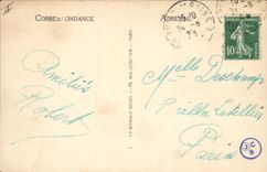 VINTAGE POSTCARD Evian Boat les Bains the port