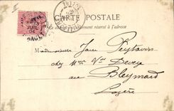 VINTAGE POSTCARD Woman Bathing suit Range On the beach