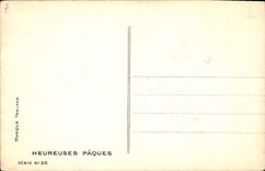 CPA Fantaisie Illustrateur Femme Paques Pero