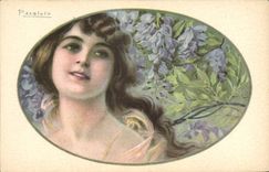 CPA Fantaisie Illustrateur Pizzolato Femme