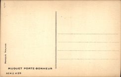 VINTAGE POSTCARD Fantasy Illustrator Woman Easter Pero Lily of the valley May 1st