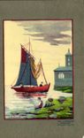 CPA Fantaisie Illustrateur Bateau