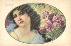 CPA Fantaisie Illustrateur Pizzolato Femme 