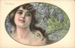 CPA Fantaisie Illustrateur Pizzolato Femme 