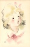 VINTAGE POSTCARD Fantasy Illustrator Andre Penac Child