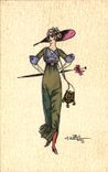 CPA Fantaisie Illustrateur Raillod Femme