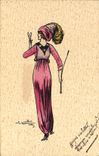 CPA Fantaisie Illustrateur Raillod Femme