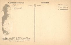 Galería de Militaria de la POSTAL de la VENDIMIA fort de Vaux cerca o los alemanes penetrerent en la fortaleza