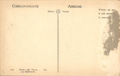 POSTAL Militaria de la VENDIMIA fort de Vaux el dormitorio