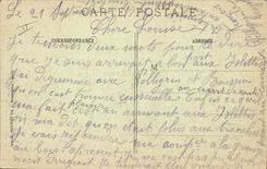 VINTAGE POSTCARD Militaria the War In Argonne the Barricade