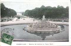 POSTAL Versalles Basin De Latone y Tapis verde de la VENDIMIA