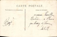 POSTAL Versalles de la VENDIMIA el castillo de Chembre que se dormirá de Louis XV
