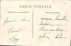 La POSTAL Versalles de la VENDIMIA entró del patio principal de Trianon grande