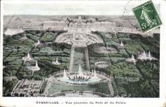 CPA Versailles Vue Generale Du Parc Et Du Palais