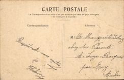 De la VENDIMIA de la POSTAL pequeño Trianon sitio de Versalles de Marie Antonieta