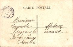 VINTAGE POSTCARD Paris Public garden Of Batignolles