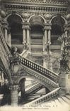 VINTAGE POSTCARD Paris the Staircase De I' Opera