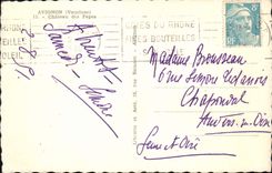 VINTAGE POSTCARD Avignon Castle Of the Popes