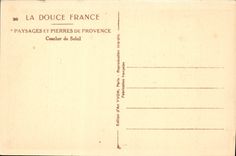 CPA Paysages Et Pierres De Provence Coucher De Soleil