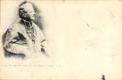 VINTAGE POSTCARD Monseigneur Xavier Schaepfer Bishop of doors