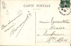 VINTAGE POSTCARD the Cindre Mount the hermit and his dog