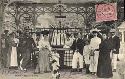 VINTAGE POSTCARD Hydrotherapy Vichy Source Lardy Dog