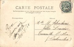 VINTAGE POSTCARD Hydrotherapy Bourboule the refreshment bar of the establishment of the Thermal baths