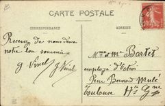 VINTAGE POSTCARD Capvern Hydrotherapy les Bains the refreshment bar