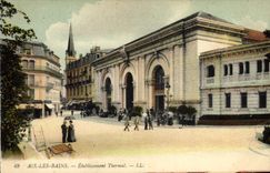 VINTAGE POSTCARD Aix Hydrotherapy les Bains Hydropathic establishment
