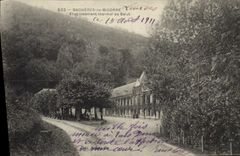 VINTAGE POSTCARD Hydrotherapy Bagnerres de Bigorre Establishment of hello