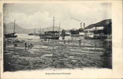 CPA Bateau Scene nautique orientale