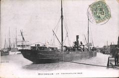 CPA Bateau Paquebot Bordeaux Un transatlantique 