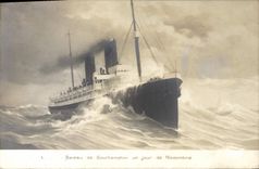CPA Bateau de Southampton un jour de Novembre 