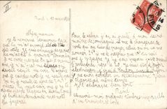 VINTAGE POSTCARD Boat of Southampton one day of November