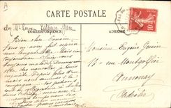 CPA Bateau Marseille Le depart d'un courrier