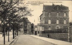 CPA Saint Nazaire Boulevard de l'Ocean pres la Compagnie Generale Transatlantique