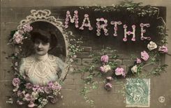 CPA Prenom Marthe 