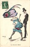 VINTAGE POSTCARD Fantasy Illustrator Roberty Woman latest fashion