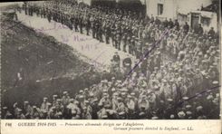 Alemán de Militaria Prisonniers de la POSTAL de la VENDIMIA directo en Inglaterra