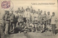 CPA Militaria Les Prisonniers allemands Groupe des cuisiniers des Prisonniers allemands Maroc 